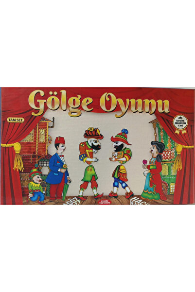 şahane parti Sahneli Perdeli Gölge Oyunu Hacivat Karagöz Tam Set