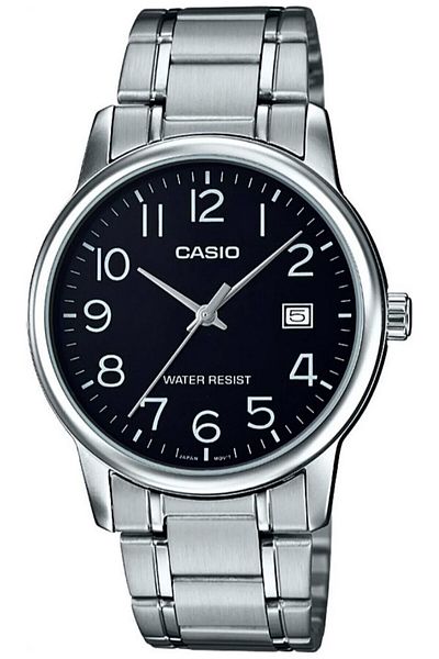 Casio Silver Black Color Men's Wrist Watch