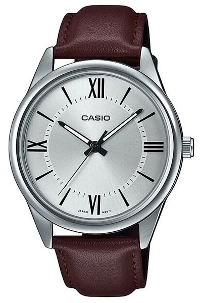 Casio ساعة يد رجالية باللون البني