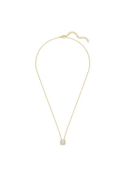 Rafaela Donata Silberhalskette Kette mit Anhänger Sterling Silber gelbgold Zirkonia weiß