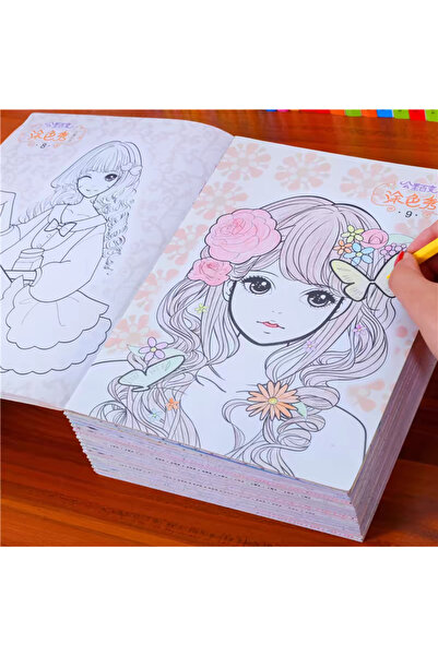 TOUCH SKETC Anime Prenses Boyama Seti 12 Li 384 Sayfa
