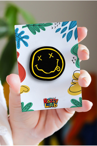 Rozzy Lab Nirvana No2 - Rock Music - Müzik - Pin - Rozet - Broş - Yaka Çanta ...