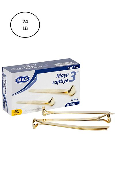 Mas Tongs Fastener 75 Mm No:15 24 Pieces