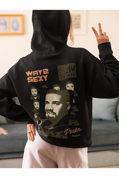 SEVBANO Drake Way 2 Sexy Printed Unisex Oversize Design Rapper Singer Hoodie
