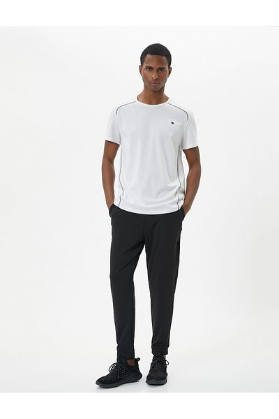Koton Jogger-Jogginghose mit Spitzenbund und Taschendetail
