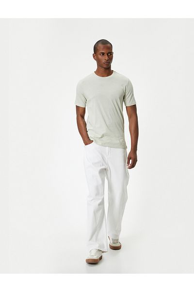 Koton Slim Fit Crew Neck Basic T-Shirt - κοντομάνικο