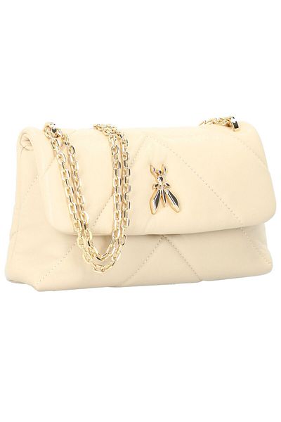 Patrizia Pepe Fly Padded Umhängetasche Leder 25 cm