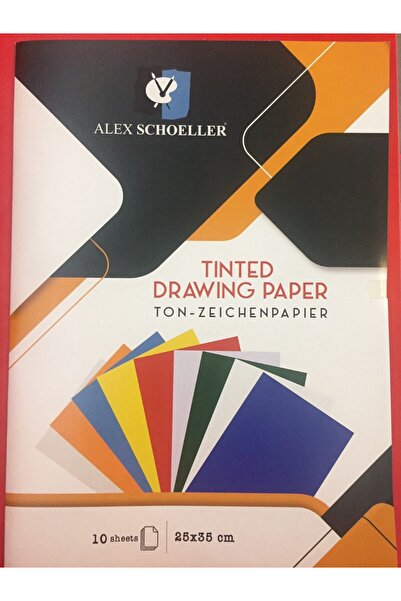 Alex Schoeller Fon Kartonu 25x35 Cm.10 ÖZEL Renk Dosyalı