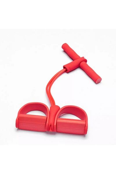Fitness Max Portable Resistance Bands Loop Pedal Muscle Building - Red