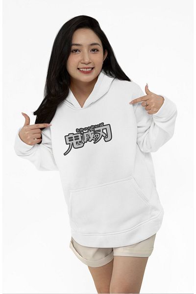 Fuddy Moda Φούτερ με κουκούλα με στάμπα DS Hashiramas, Unisex Demon Slayer με θέμα Anime Hoodie