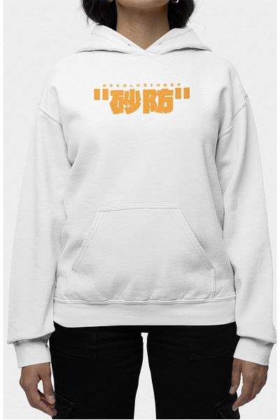 Fuddy Moda Hiken No Sabo Patterned - Unisex Oversize Hooded Sweatshirt, One Piece Themed Anime Hoodie