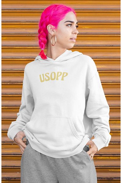 Fuddy Moda Φούτερ με κουκούλα με στάμπα Usopp - Unisex One Piece Anime Hoodie