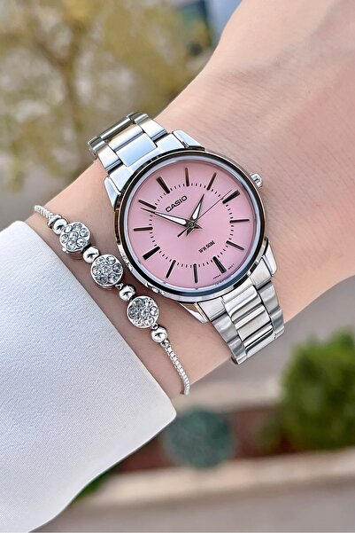 Casio Silver Pink Color Women's Wristwatch