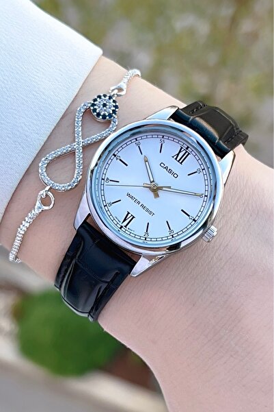 Casio Silver Black Color Women's Wristwatch