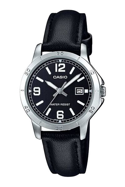 Casio Silver Black Color Women's Wristwatch