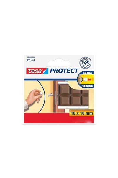 Tesa Rectangular White Protection Bumper - 10Mmx10Mm Without Warranty
