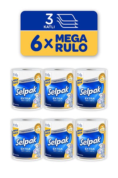 Selpak ® 1=3 Mega Roll Towel - 6-piece Oil Absorbent Set