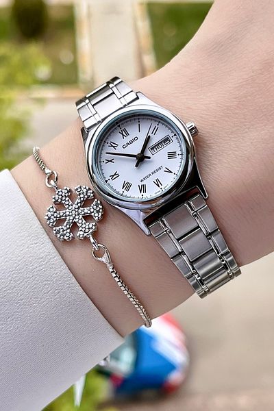 Casio Silver White Color Women's Wristwatch