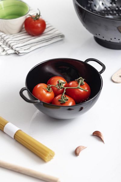 HSDemirci Acrylic Black Mini Brass Strainer & Pulses Strainer (3 WATER CUP SIZES)
