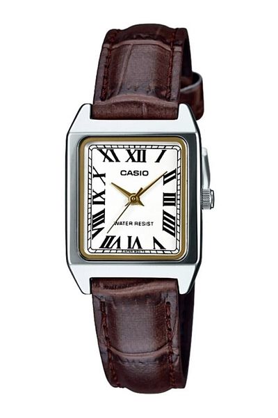 Casio White Brown Color Women's Wristwatch