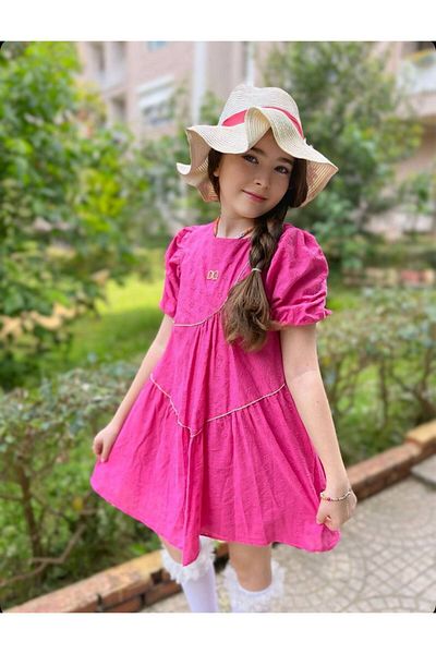 HC Kids Wear Fuchsia Girl's Dress