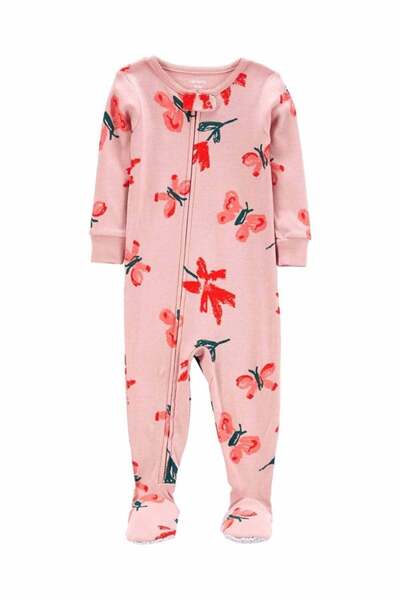 Carter's Carters Kız Çocuk Çiçek Desenli Penye Tulum