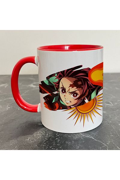 Kupabaskıcısı كوب ملون من Demon Slayer Tanjiro Kamado - Kimetsu No Yaiba