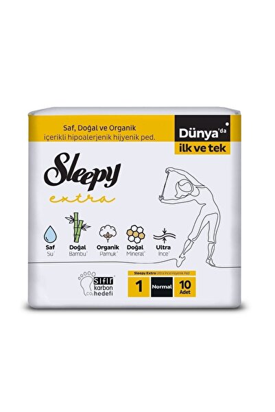 Sleepy Extra Ultra İnce Hijyenik Ped - Normal 10 Adet Ped - 10'lu