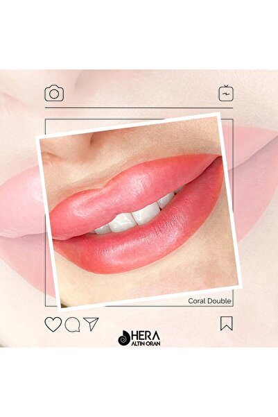 Hera Altın Oran Kalıcı Makyaj Dudak Renklendirme Boyası Tek Kullanımlık Coral...