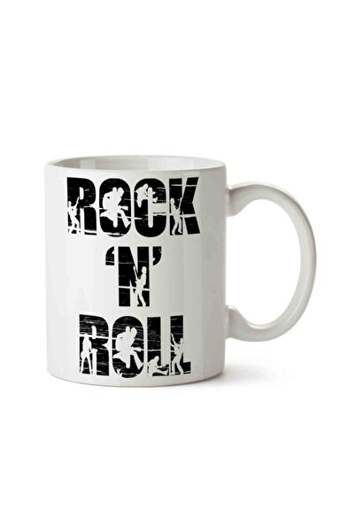 ART HEDİYE كوب روك اند رول مطبوع على الجانبين