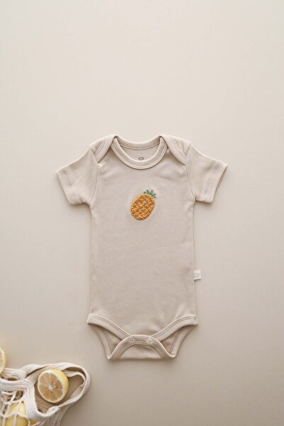 OhlalaKoala Ananas Nakışlı Çıt Çıtlı Body-Zıbın