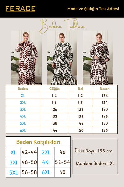 Ferace Large Size High Collar Viscose Hijab Dress - Fabric Pleated and Pleated