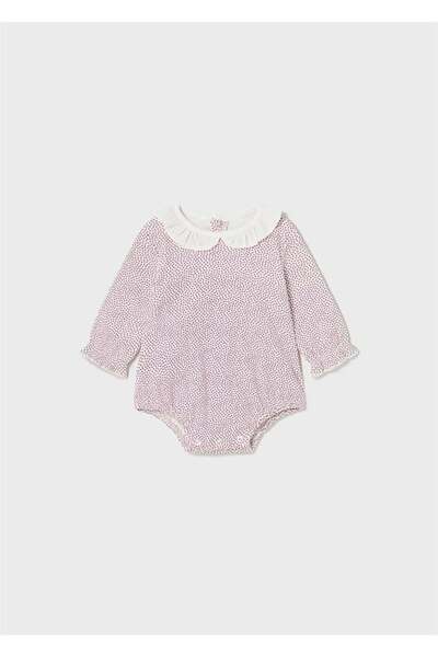 MAYORAL Yenidoğan Kız Fırfır Yakalı Çıtçıtlı Body