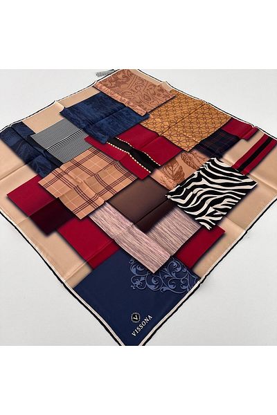 Vissona IPK4901 Μοντέλο Twill Μεταξωτό Κασκόλ