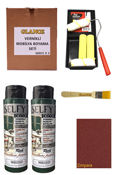 GLANCE Rich Selfy Decor 500 CC X 2 Amserdam Kendinden Vernikli Mobilya Boyama...