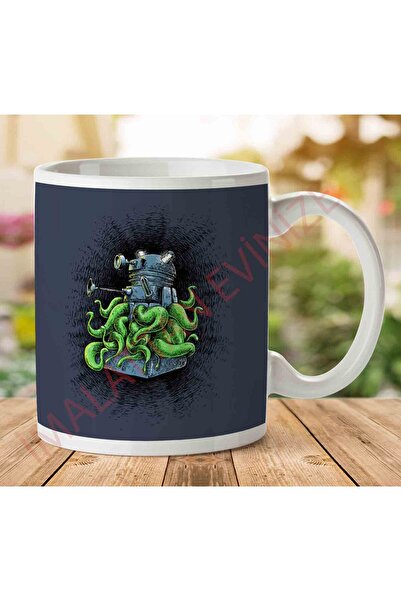 ART HEDİYE 1-1344 مجموعة أكواب وكوب مطبوعة من Doctor Who Dalek Tentacles