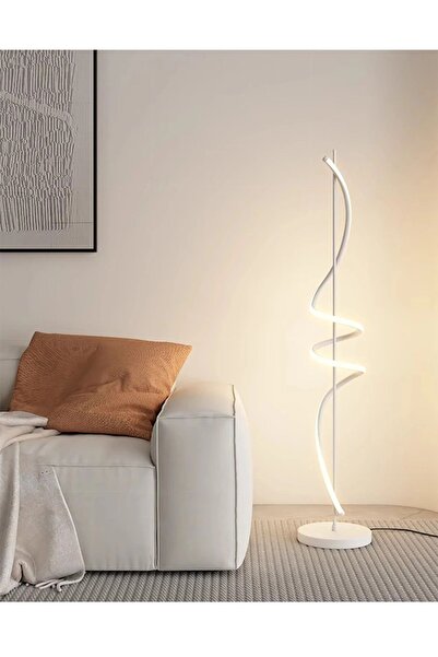 Ömür Avize Peri Beyaz Kasa Modern Tasarım Ledli Köşe Lambader