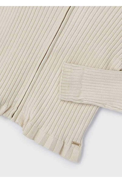 MAYORAL Girl's Hooded Ribbed Pulover