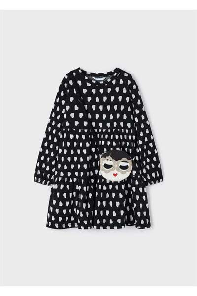 MAYORAL Girl's Heart Patterned Dress with Bag
