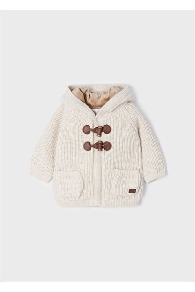 MAYORAL سترة بقلنسوة للأولاد الرضع بأزرار الراعي