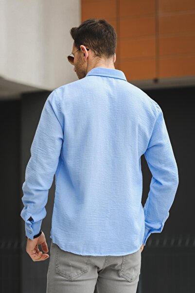 Oksit Ανδρικό πουκάμισο Piatris με κουμπιά γιακά