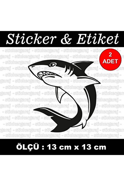auto ملصق حيوان القرش - ملصق متوافق مع الكمبيوتر المحمول لخوذة السيارة والدرا...