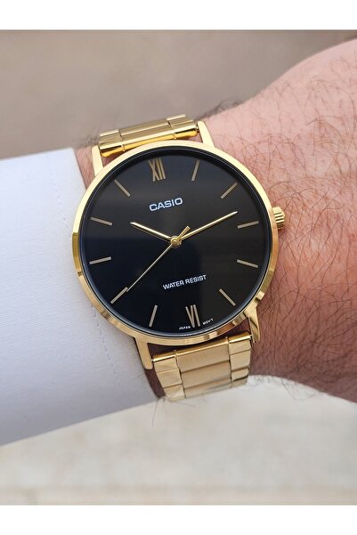 Casio Gold Black Color Men's Wristwatch
