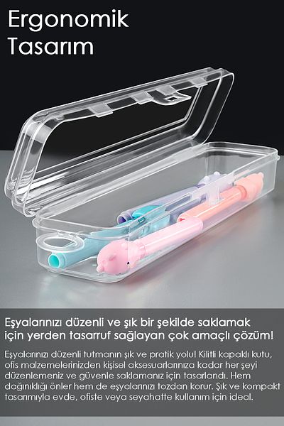 Meleni Home 6 Pcs Pen Storage Case - Travel Type Accessory Organizer Organizer Storage Carrying Container