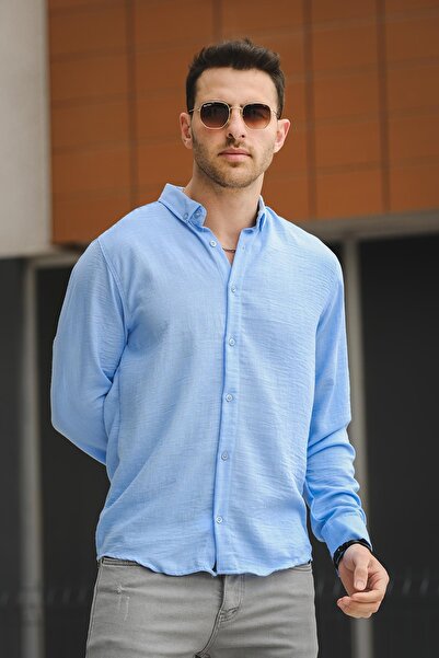 Oksit Ανδρικό πουκάμισο Piatris με κουμπιά γιακά