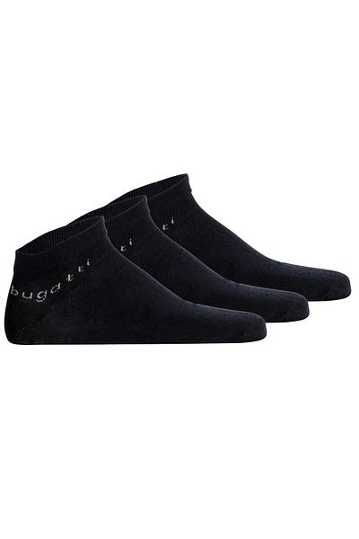 BUGATTI Herren Sneakersocken 3er Pack - Socks Soft Cotton Uni Basic