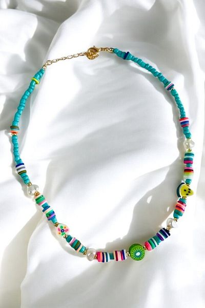 PETEK AKSESUAR SUMMER PHYMO BEADS PEARL FRUIT NECKLACE