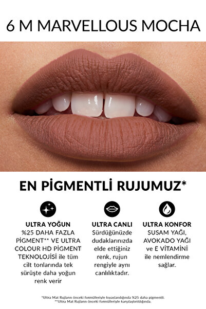 AVON Ultra Mat Ruj - Marvellous Mocha