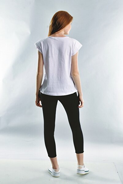 Cotton Mood 20072013 Single Jersey Shoulder Padded Collar Chain Blouse White