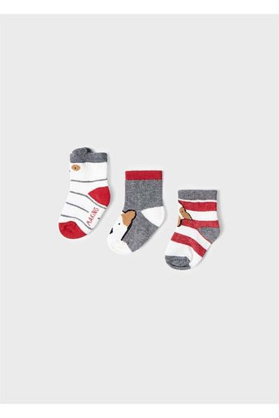 MAYORAL Newborn Animal Detailed 3-Piece Socks